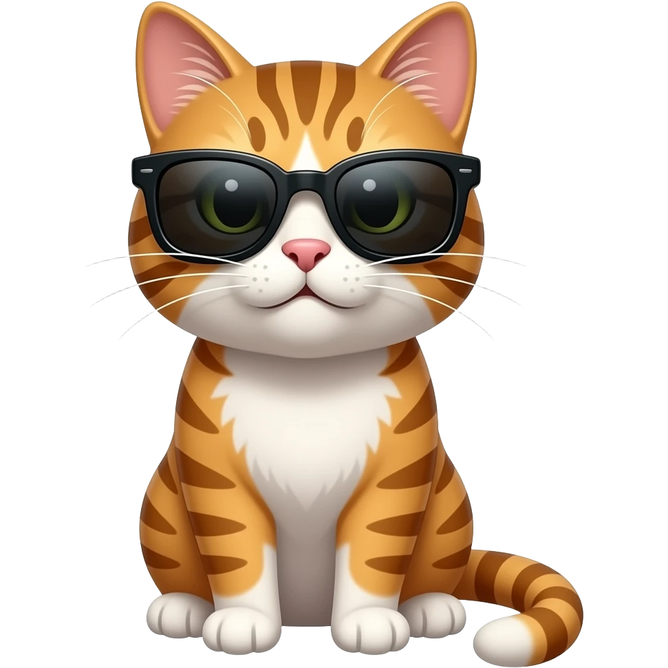 Cat wearing sunglasses emoji