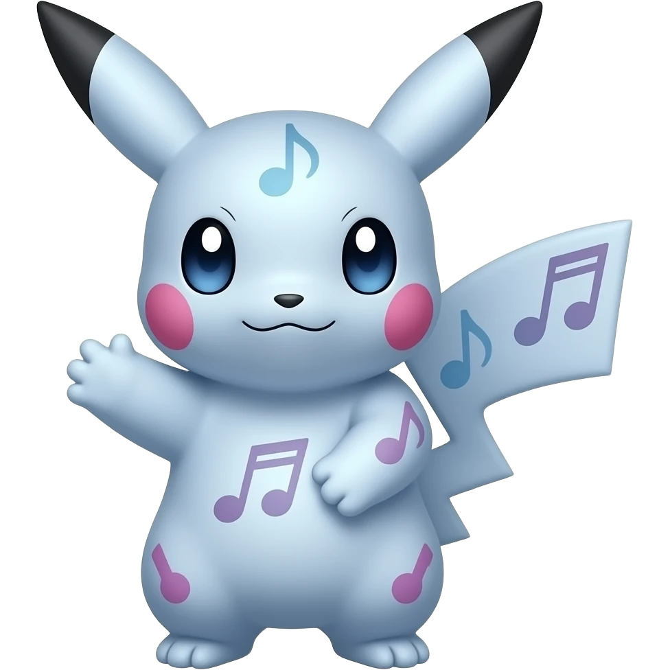 My melody sanrio pokemon while shiny color in the full body! emoji