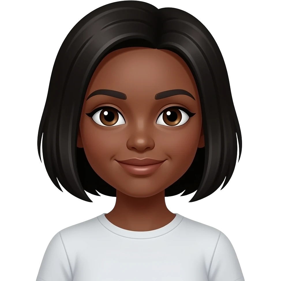 Black girl with edges emoji