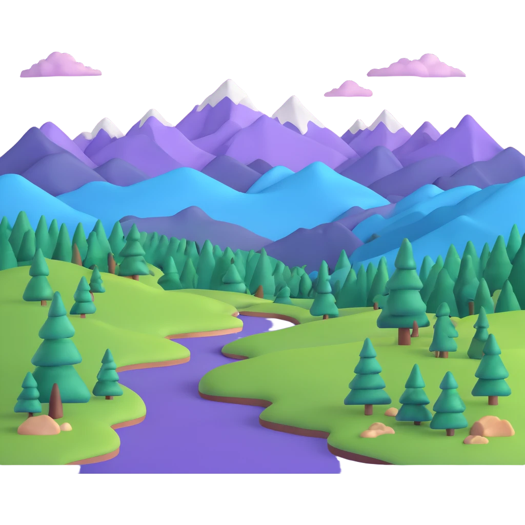 Alpine landscape emoji