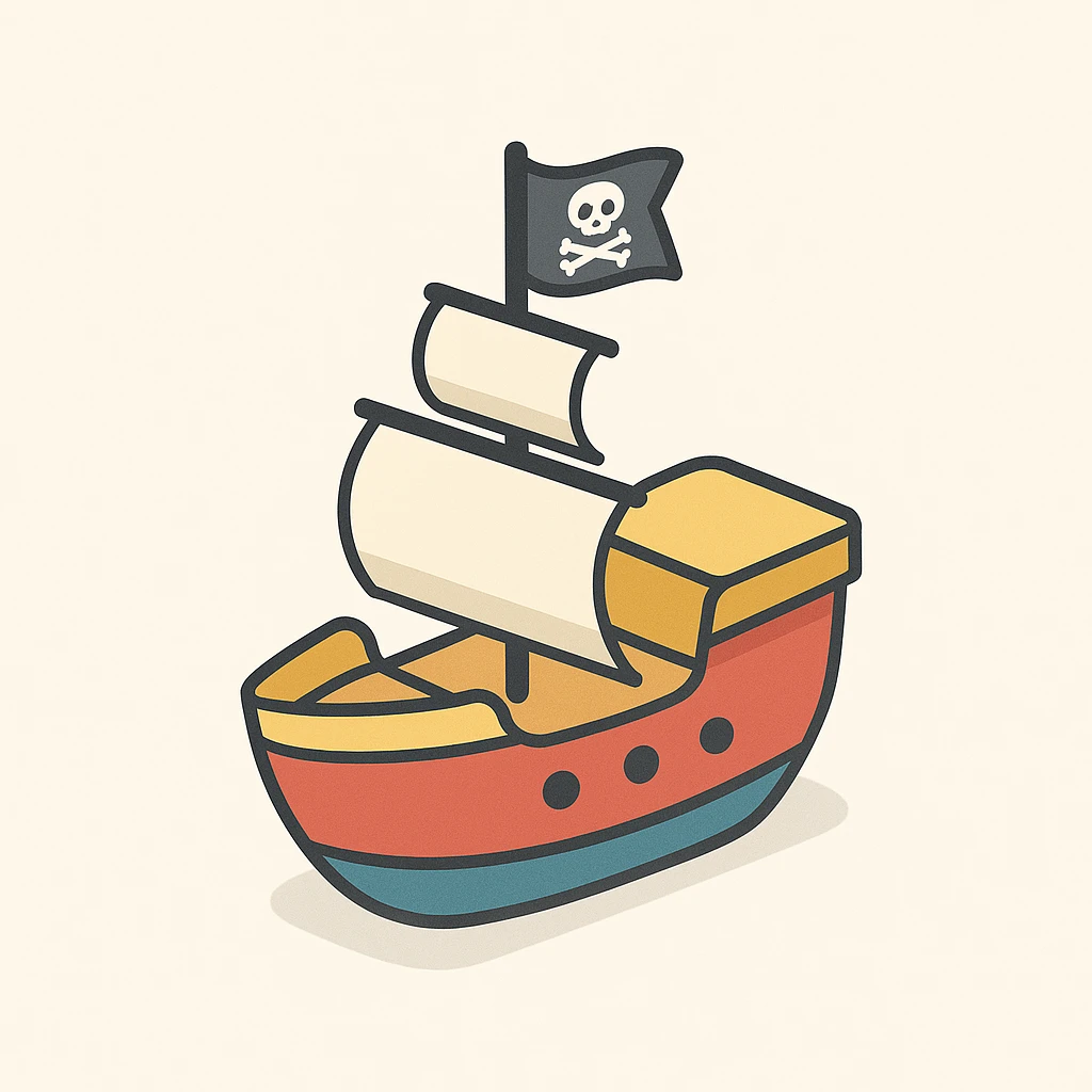 pirate ship emoji
