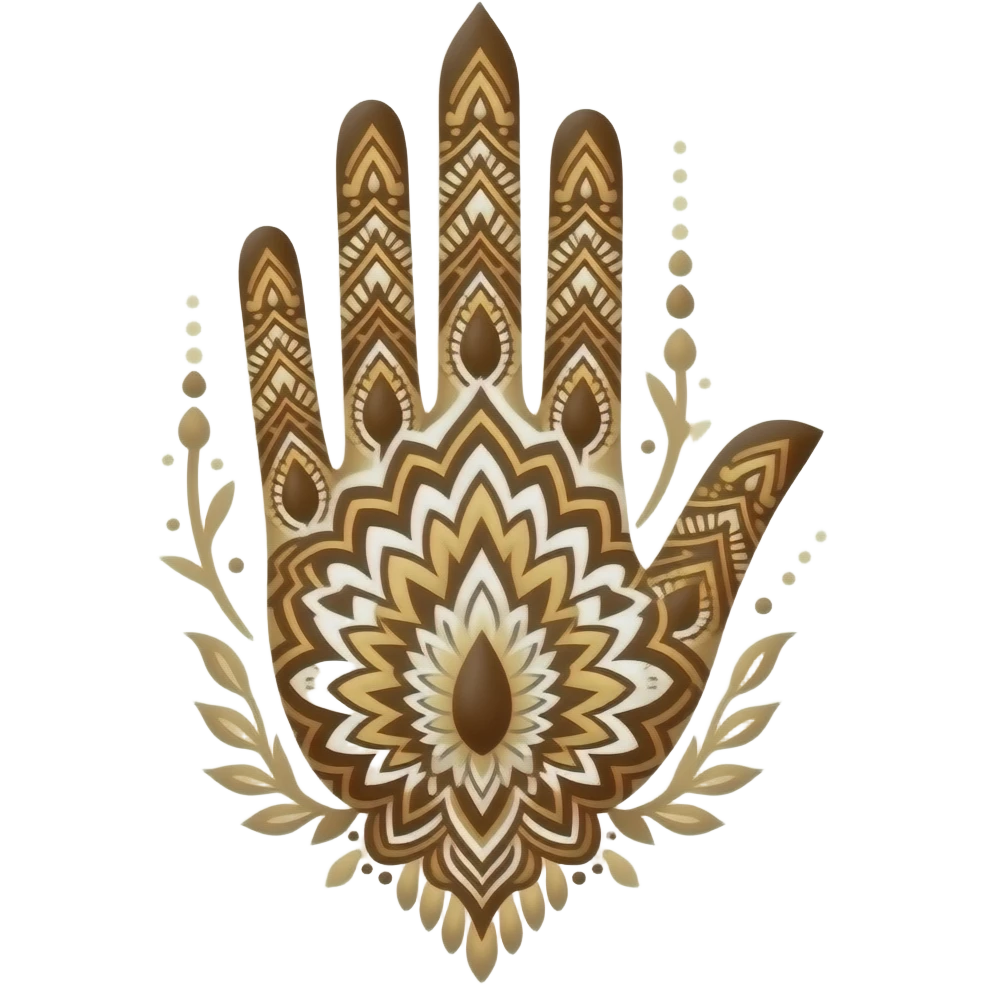 Gorgeous henna design emoji