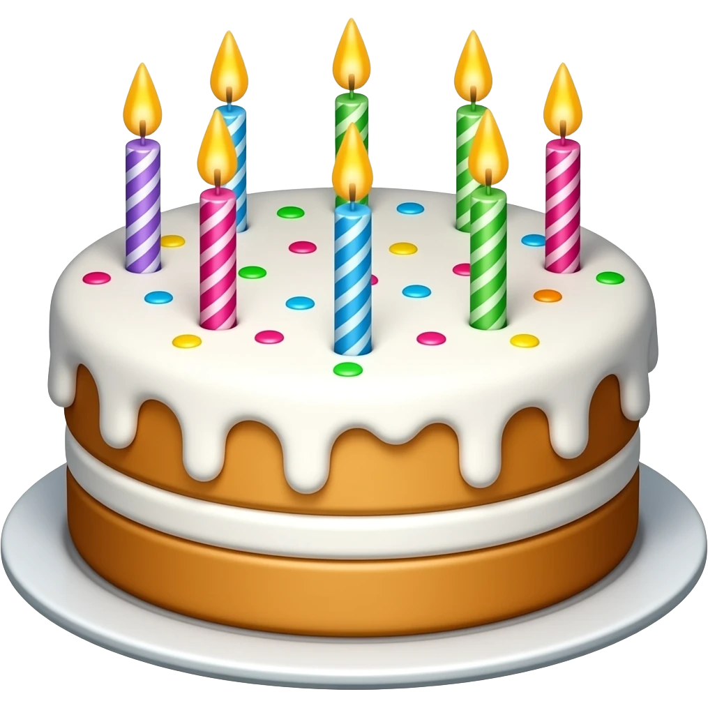 Birthday cake emoji