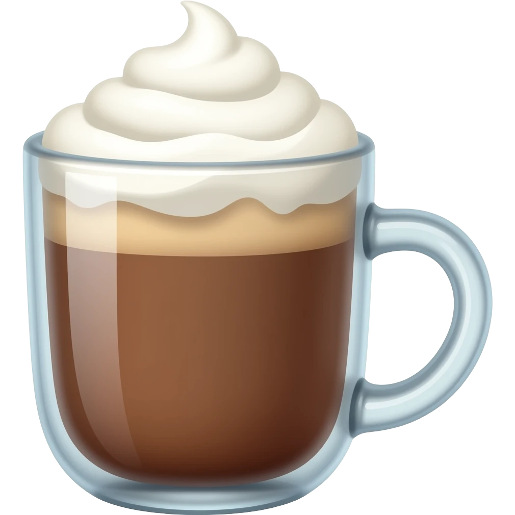 Chocolat chaud de la chantilly emoji