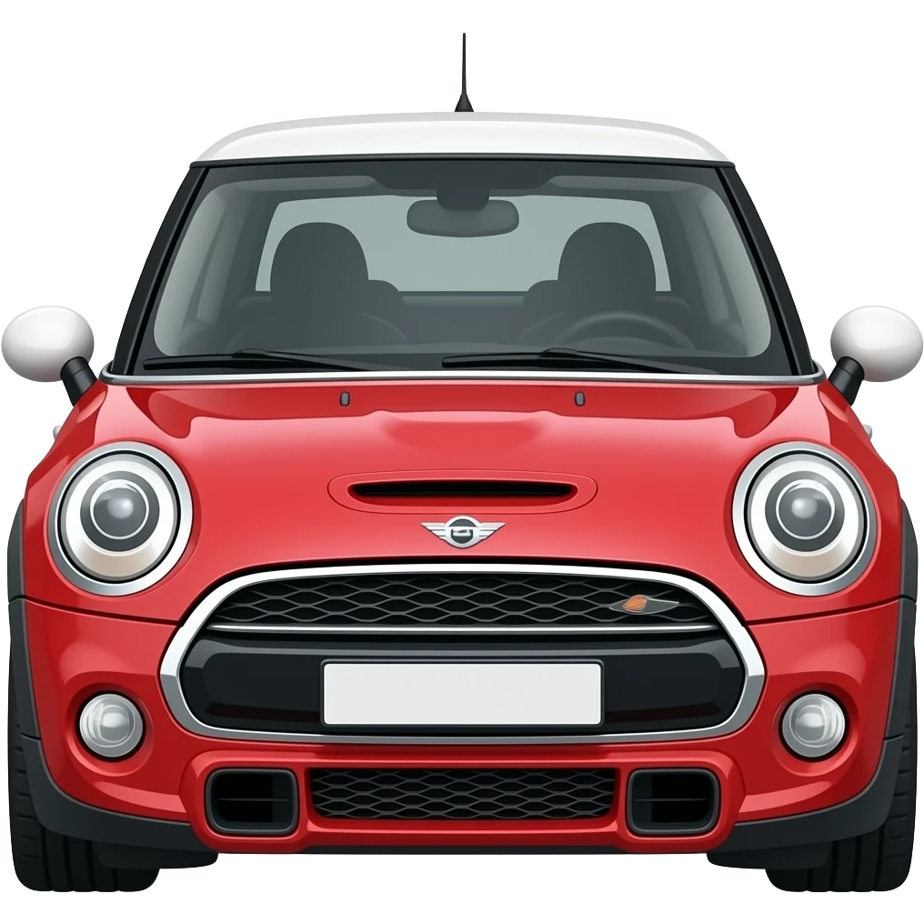Mini cooper s rossa emoji