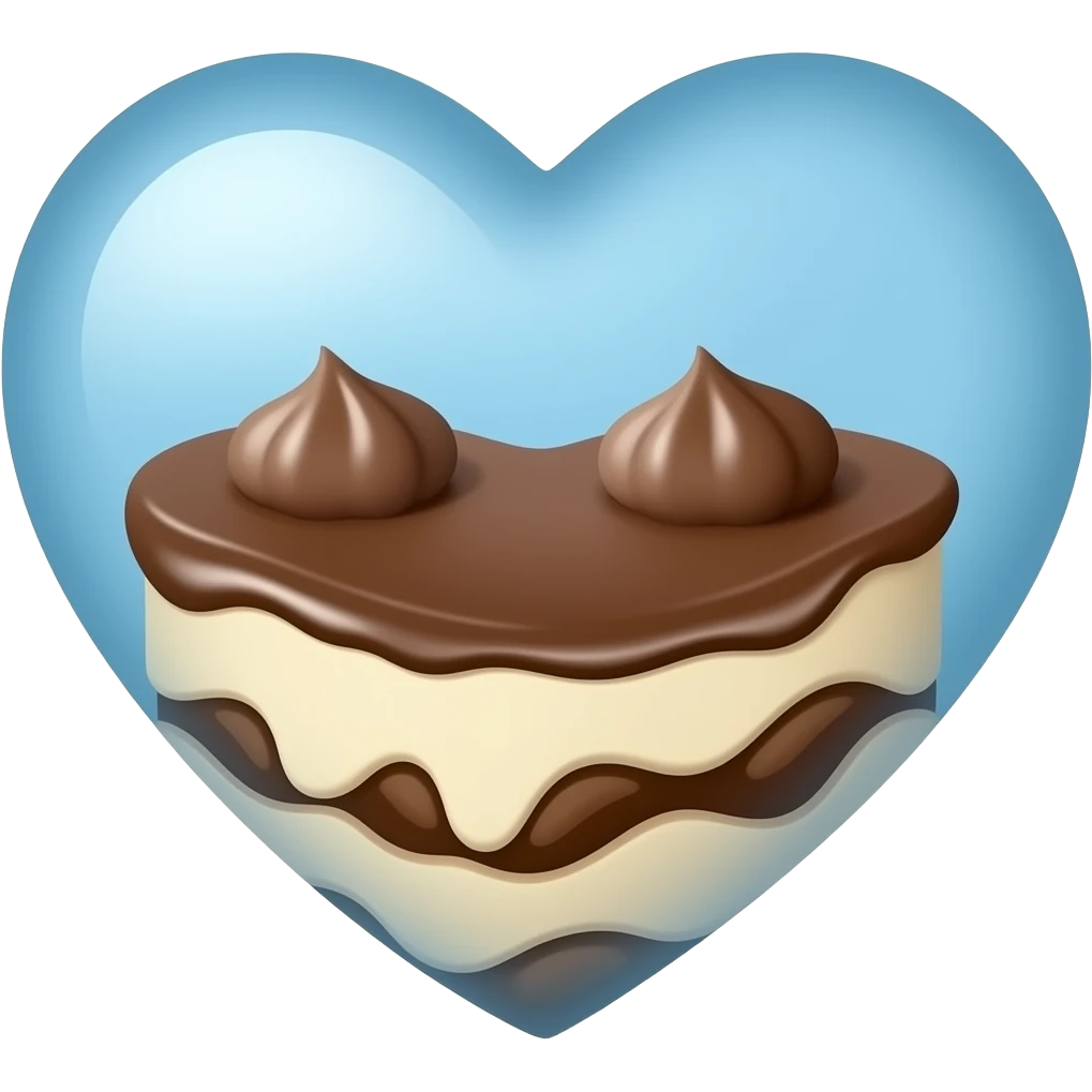 tiramisu and 🩵 emoji