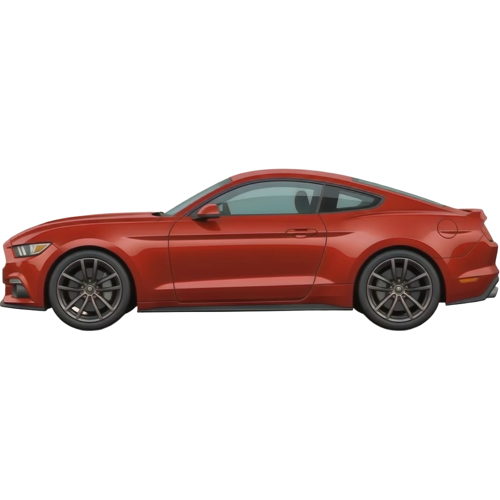 2017 Red mustang emoji (whole car side view) emoji