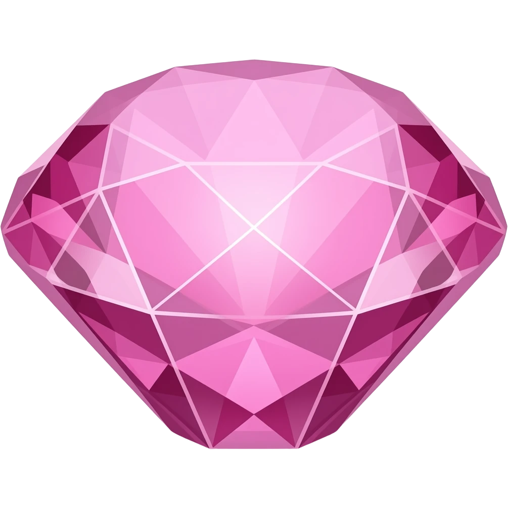 Pink crystal emoji