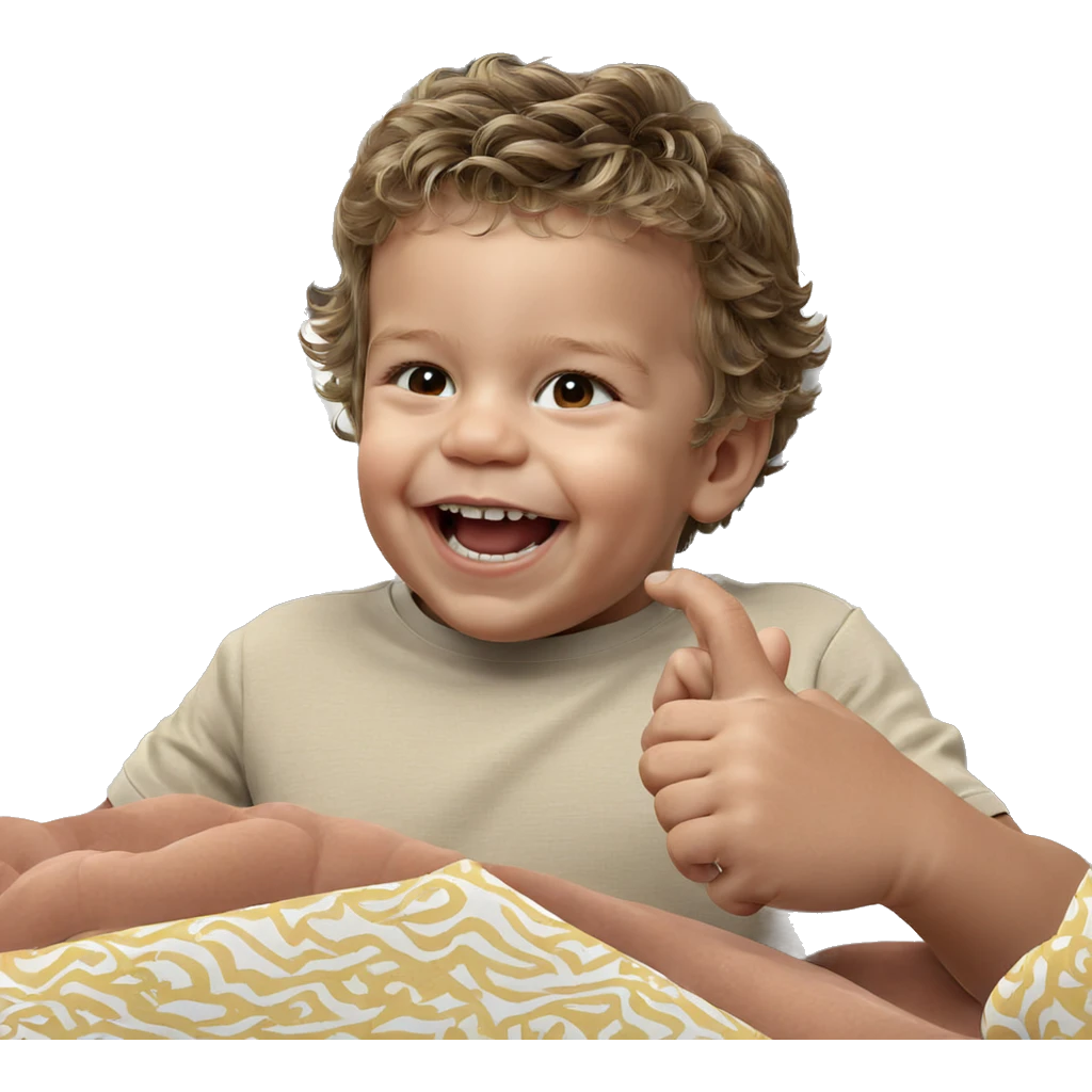 happy boy showing teeth emoji