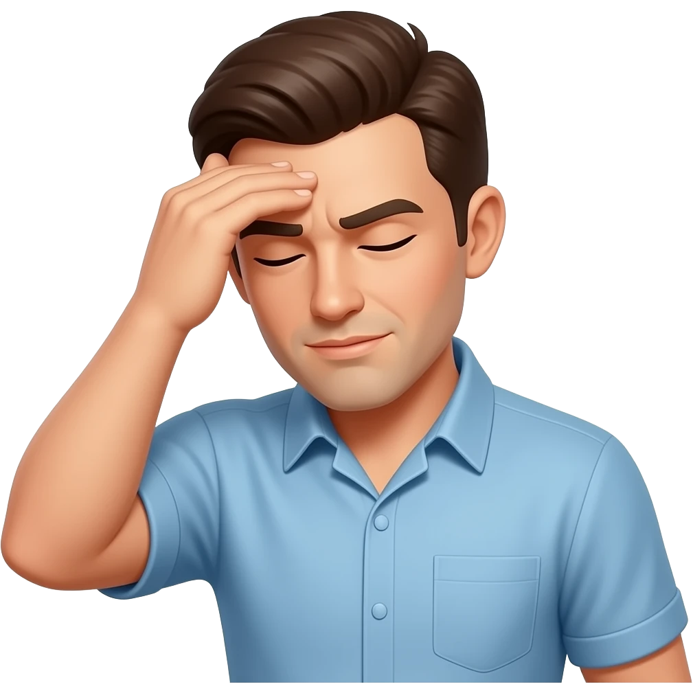 Homme qui se frappe le front emoji