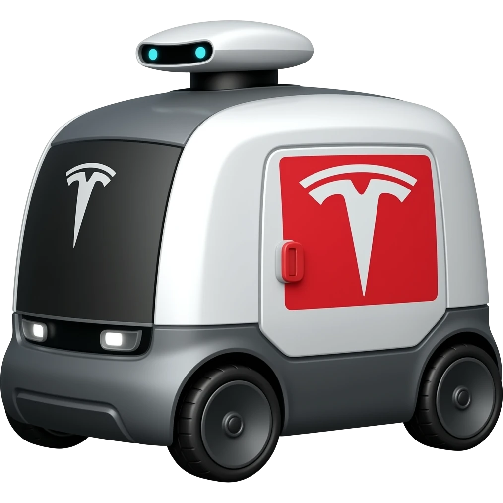 Ai tesla delivery robot emoji