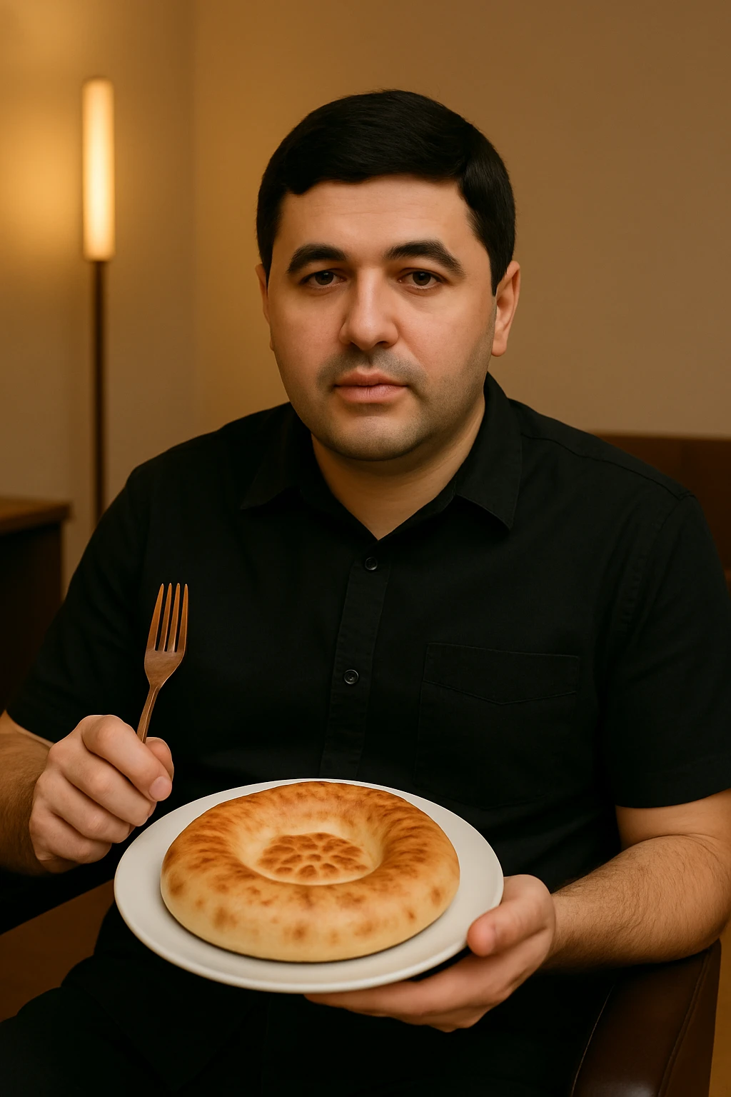 birinchidagi odamni yuziga 2 rasmdagi odamga juda uxshatib chizib bergin xuddu shunday non yen utirganini emoji