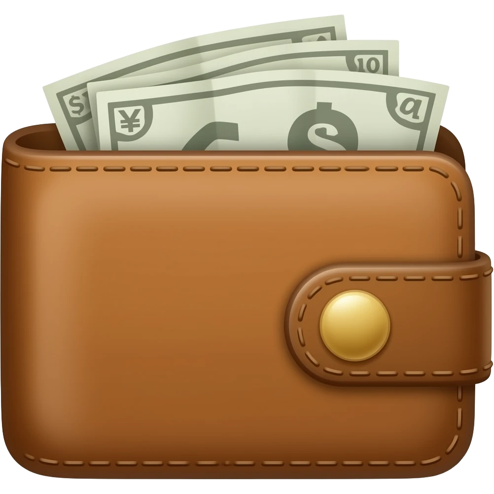 a wallet with no money in it emoji