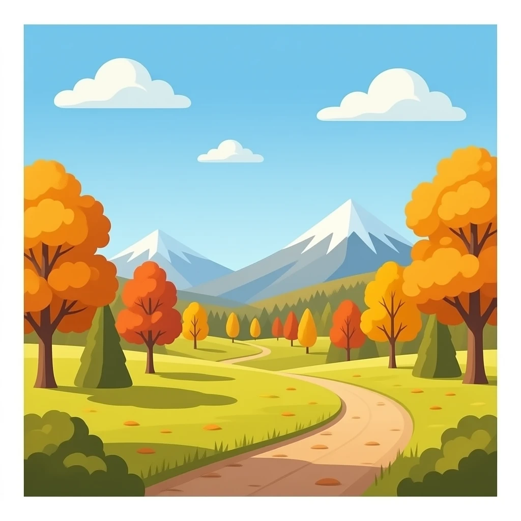 autumn landscape emoji