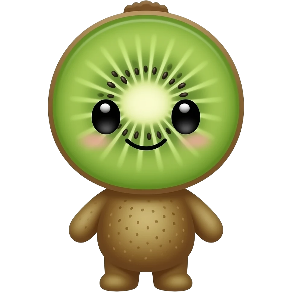 Kawaii kiwi emoji