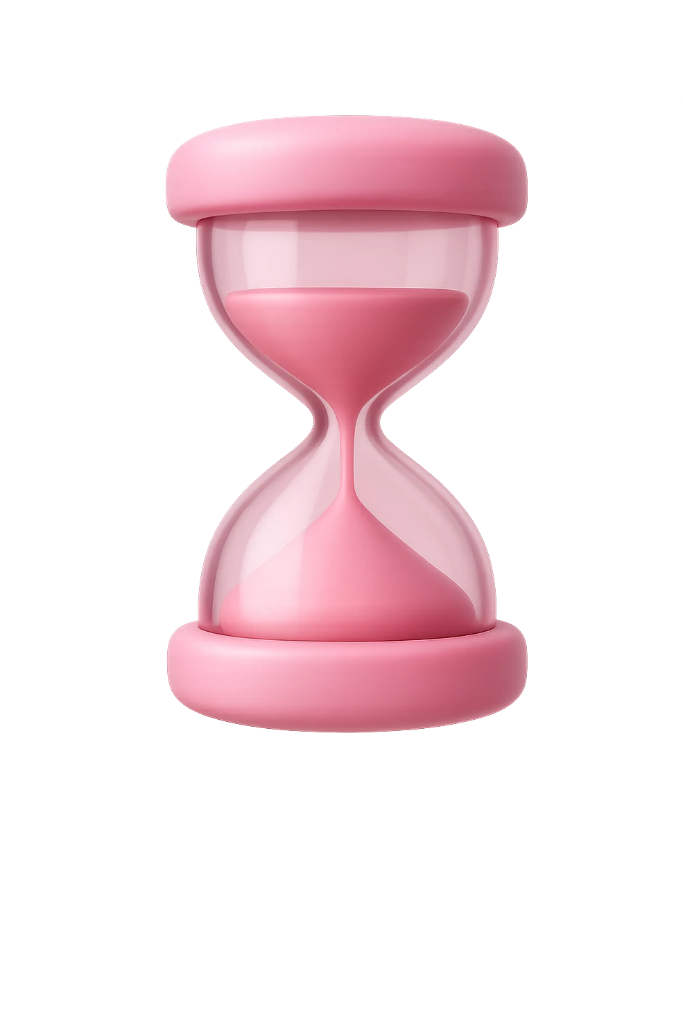 emoji 3d stile iphone con CLESSIDRA ROSA CENTRATO 3d emoji