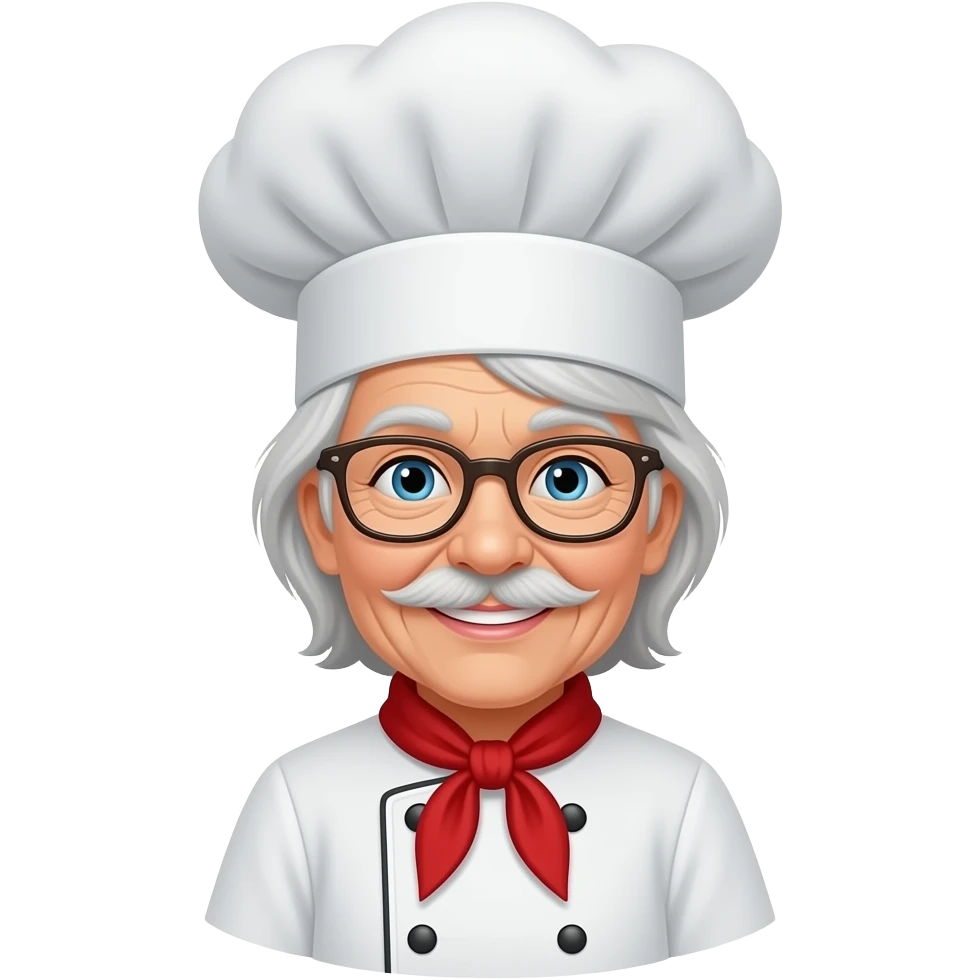 old lady chef emoji