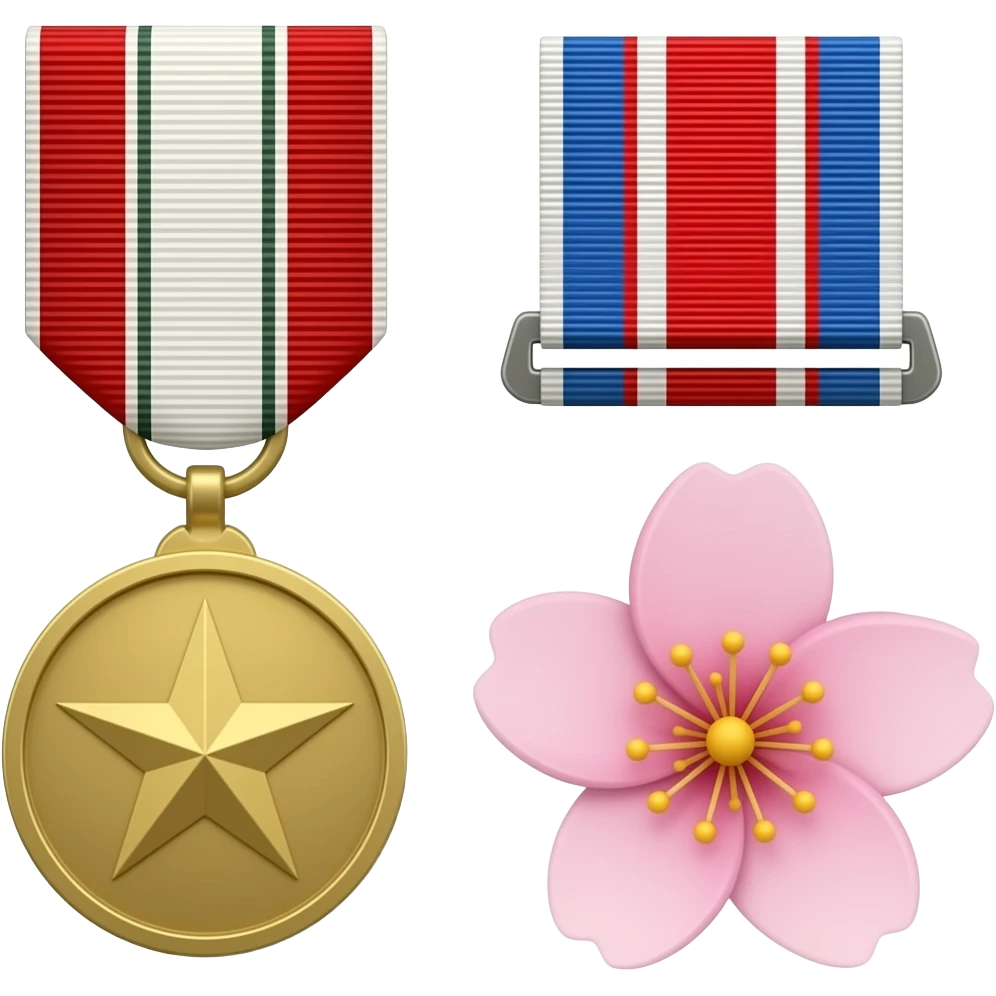 🌸🎖 emoji