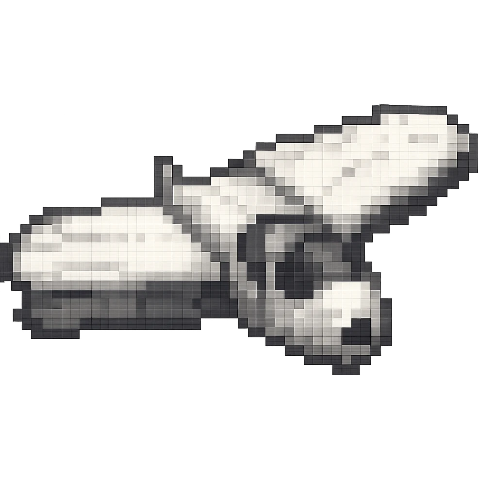 Make the glider white, remove any propeller, keep the pixel art style, no background. emoji