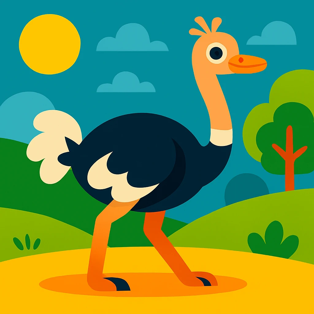 Ostrich emoji