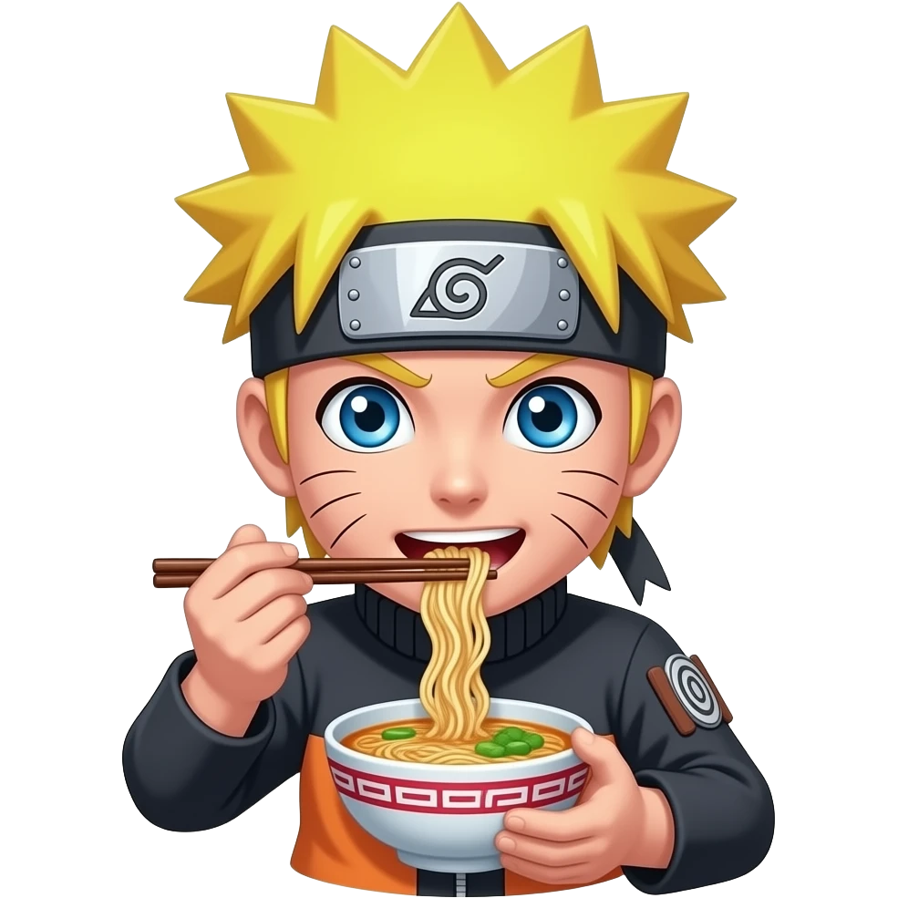 naruto qui mange des ramen emoji