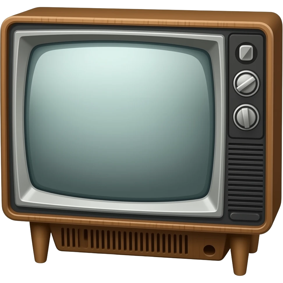 Image Of A 60s crt tv emoji