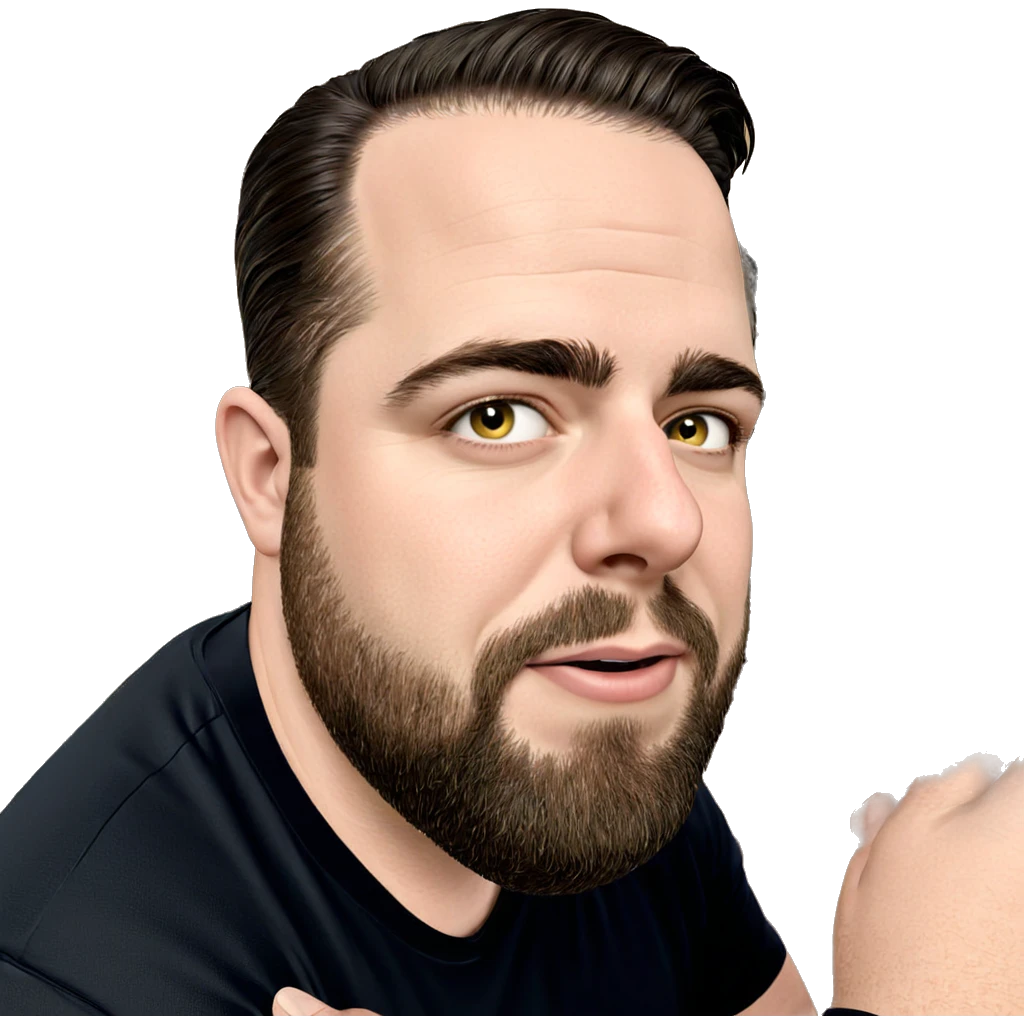 mature male in black shirt emoji