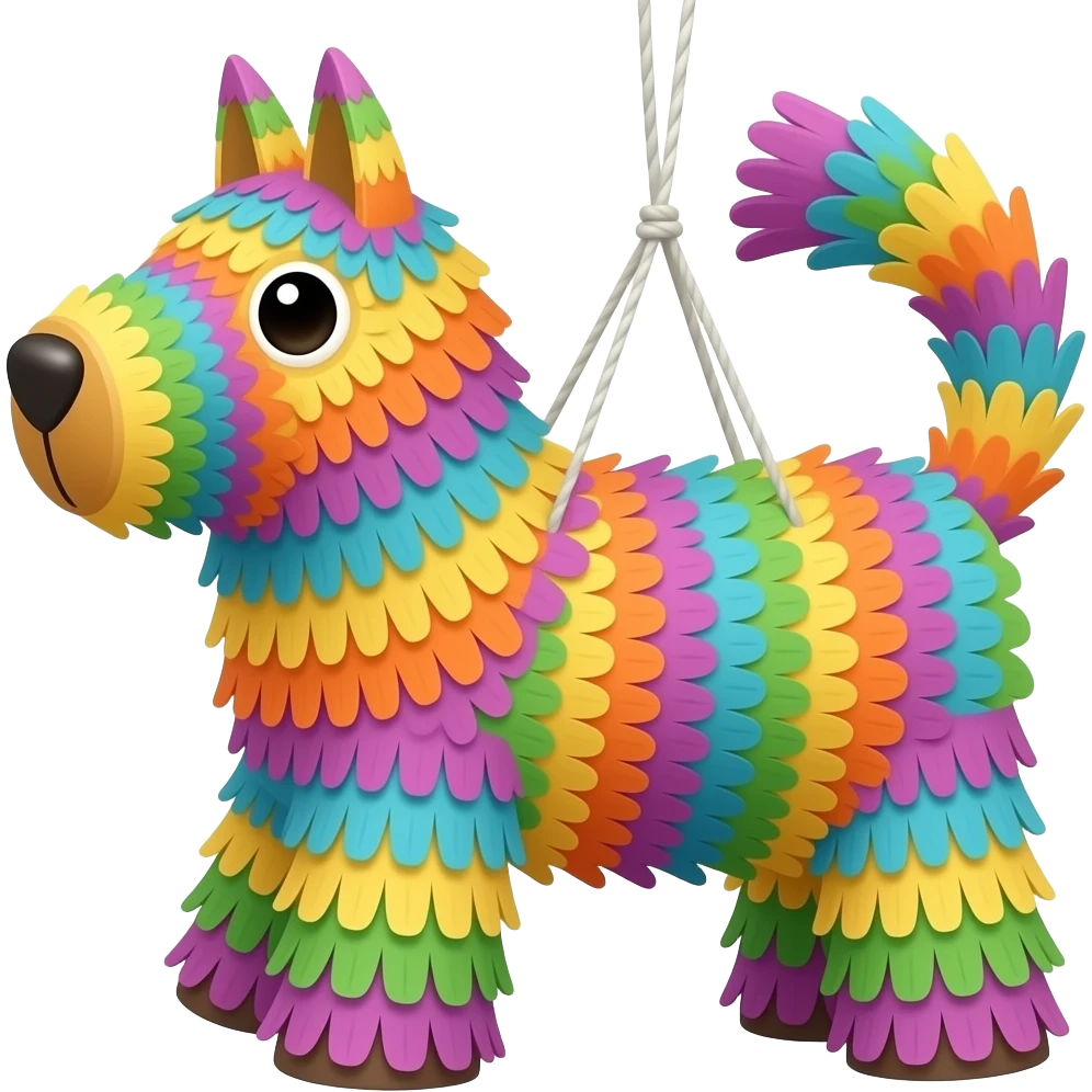 pinata with tring emoji