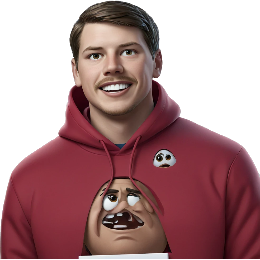 boy in red hoodie emoji