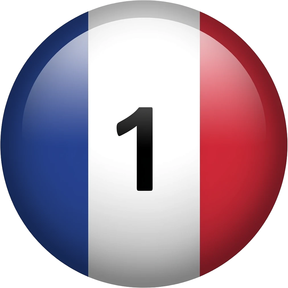 Bille de billard français sans chiffre emoji