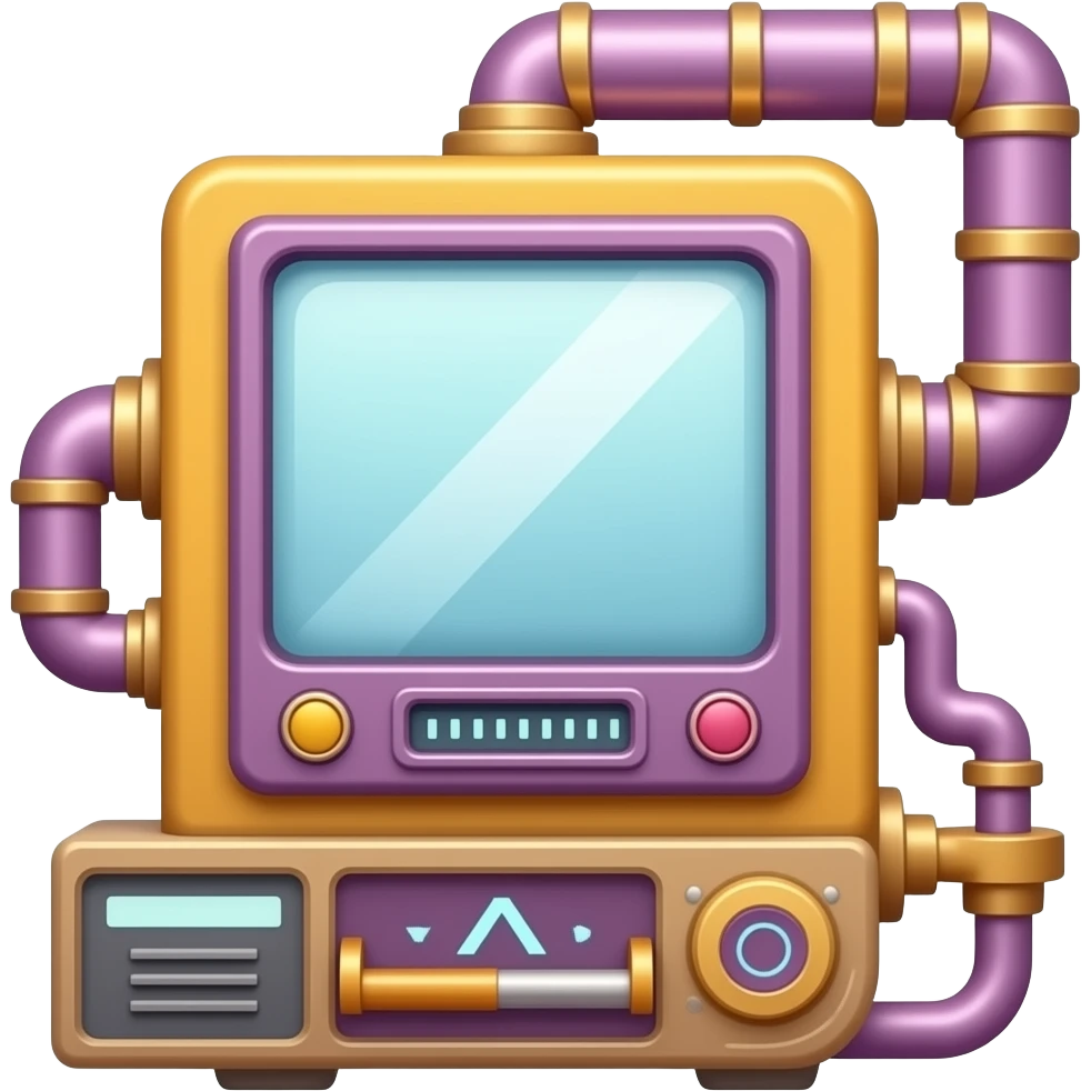 yellow purple Steam machine on salon beauty inspired by Barbie colour pallete emoji