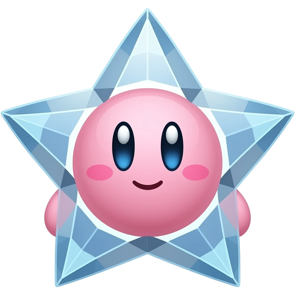 crystal star kirby square cute emoji