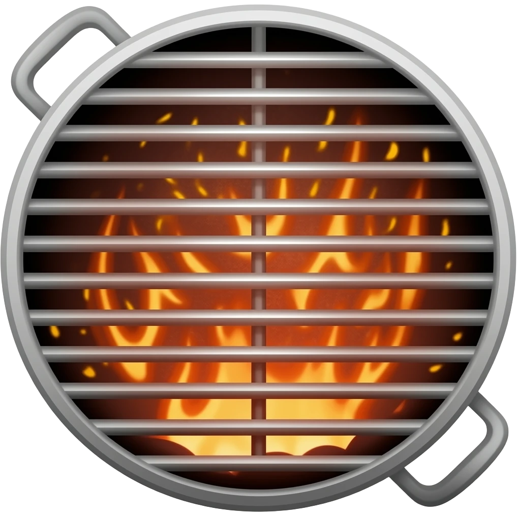sizzling grill emoji