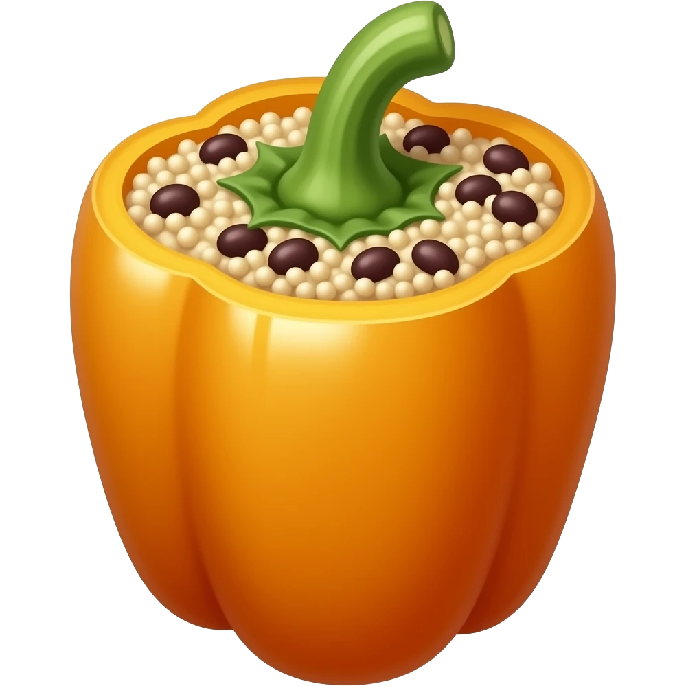 Quinoa & Black Bean Stuffed Peppers no stem emoji