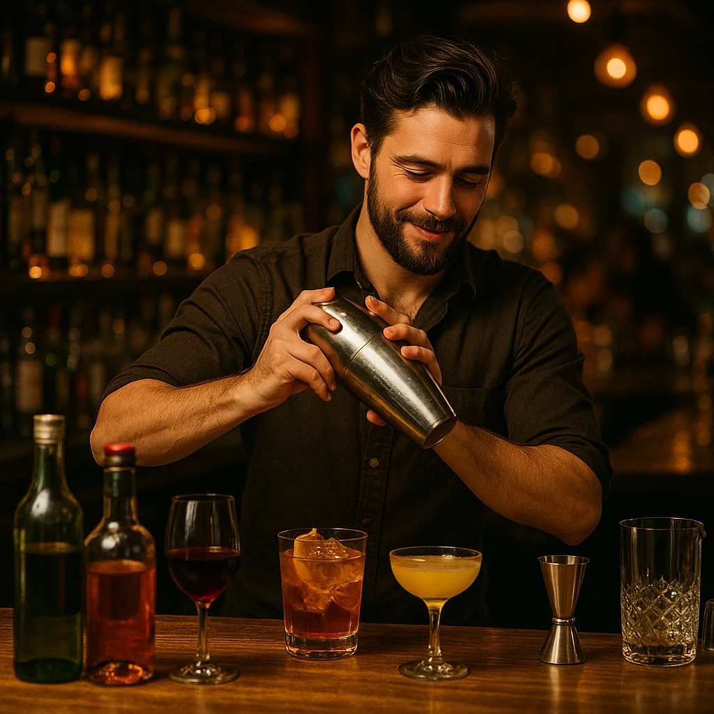 bartender mixing drinks emoji
