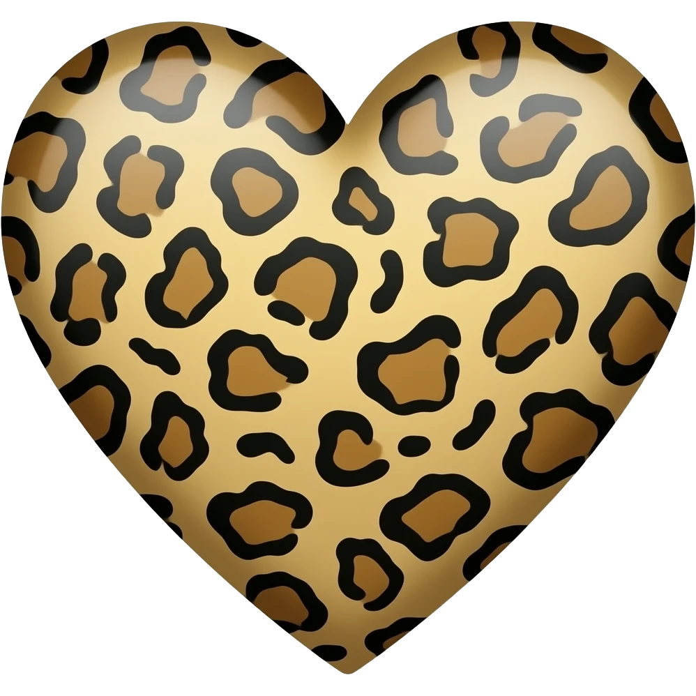 Jeopard patterned heart emoji