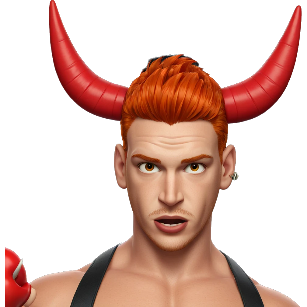 red-haired boy with horns emoji