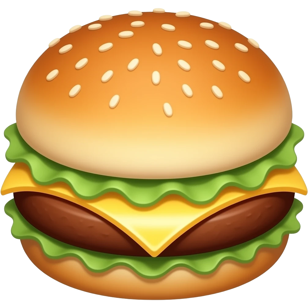 bun patty cheese bun emoji