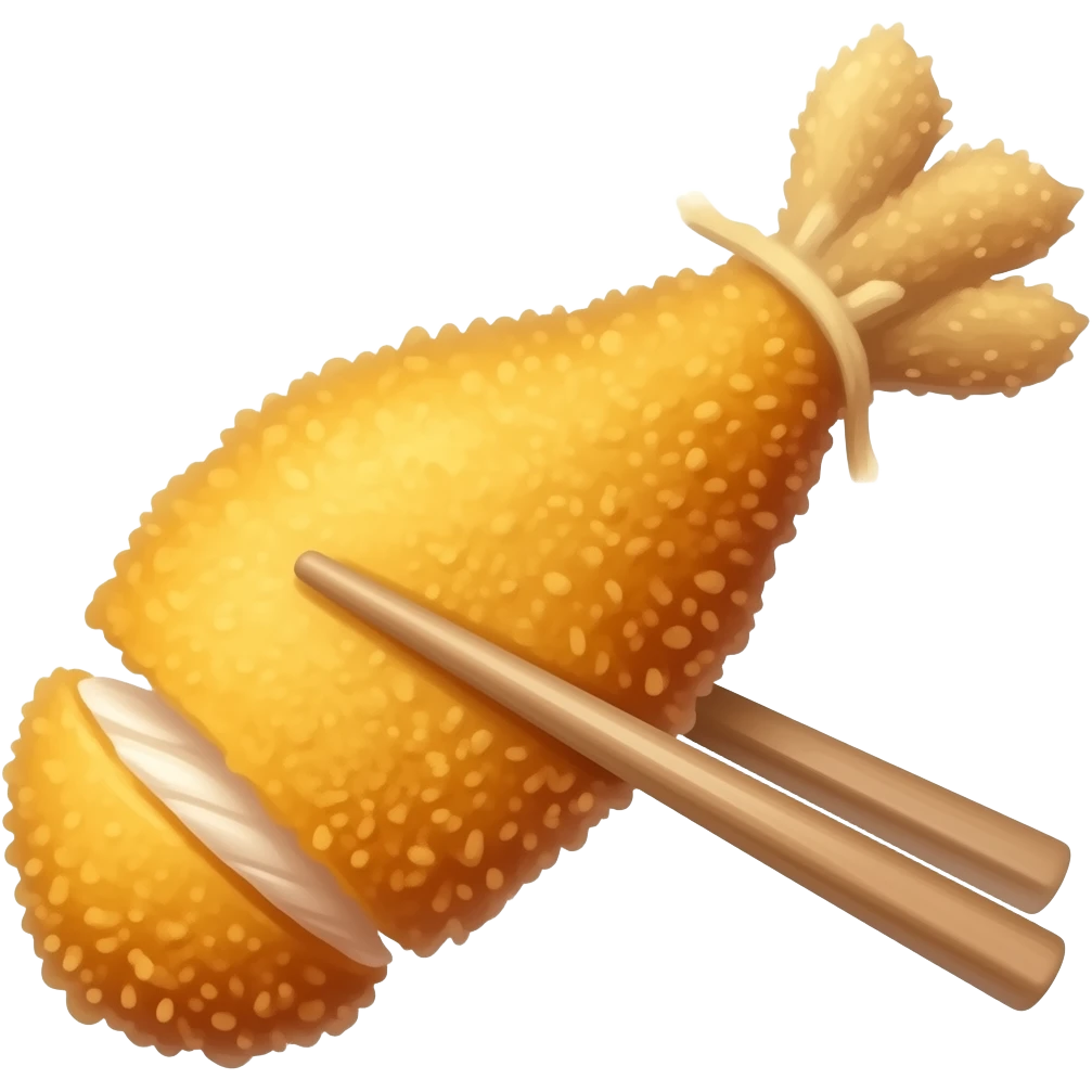 japanese tonkatsu holding by chopstick emoji