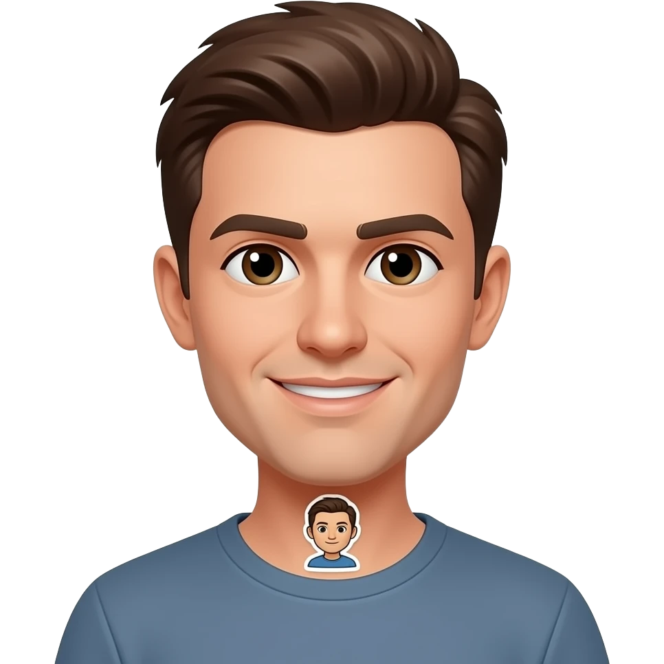 Add this sticker to this photo perfect with the kneck also attached emoji