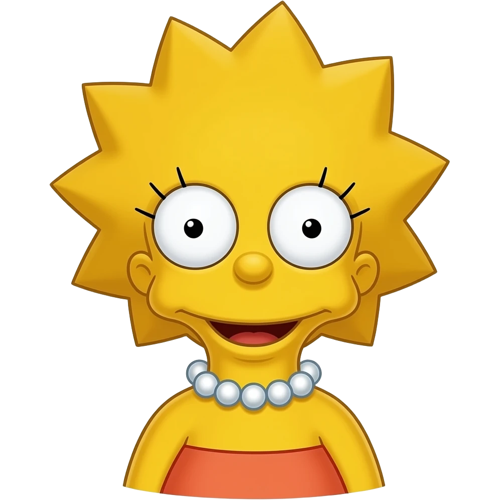 The Simpson Show: Lisa Simpson emoji