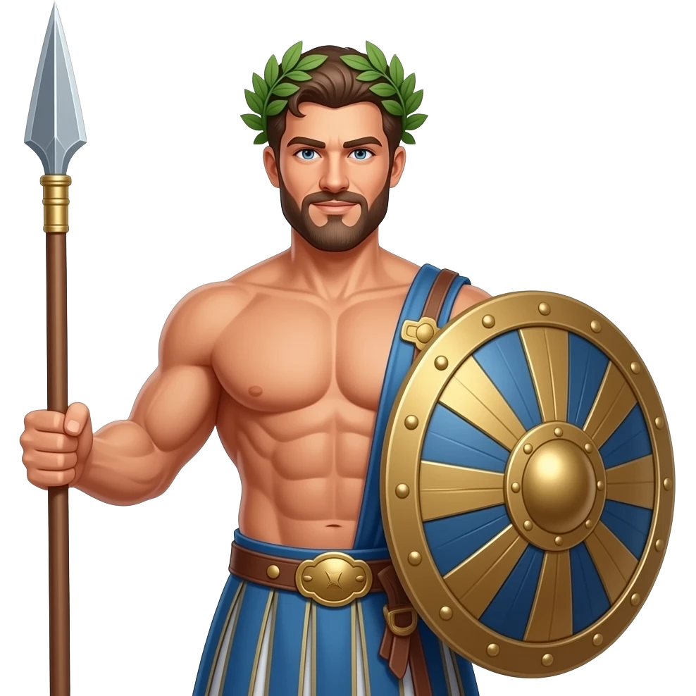 greek god emoji like chad emoji