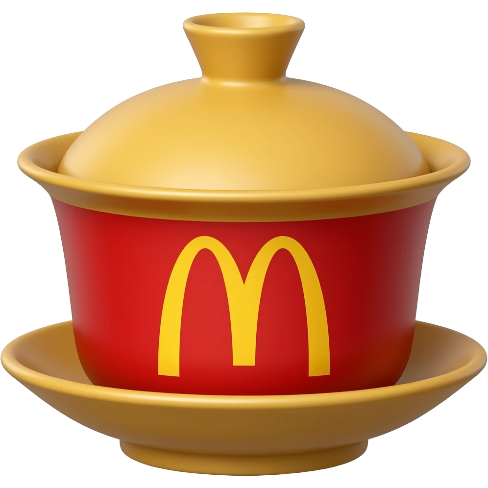 mcdonalds themed gaiwan flat colors emoji
