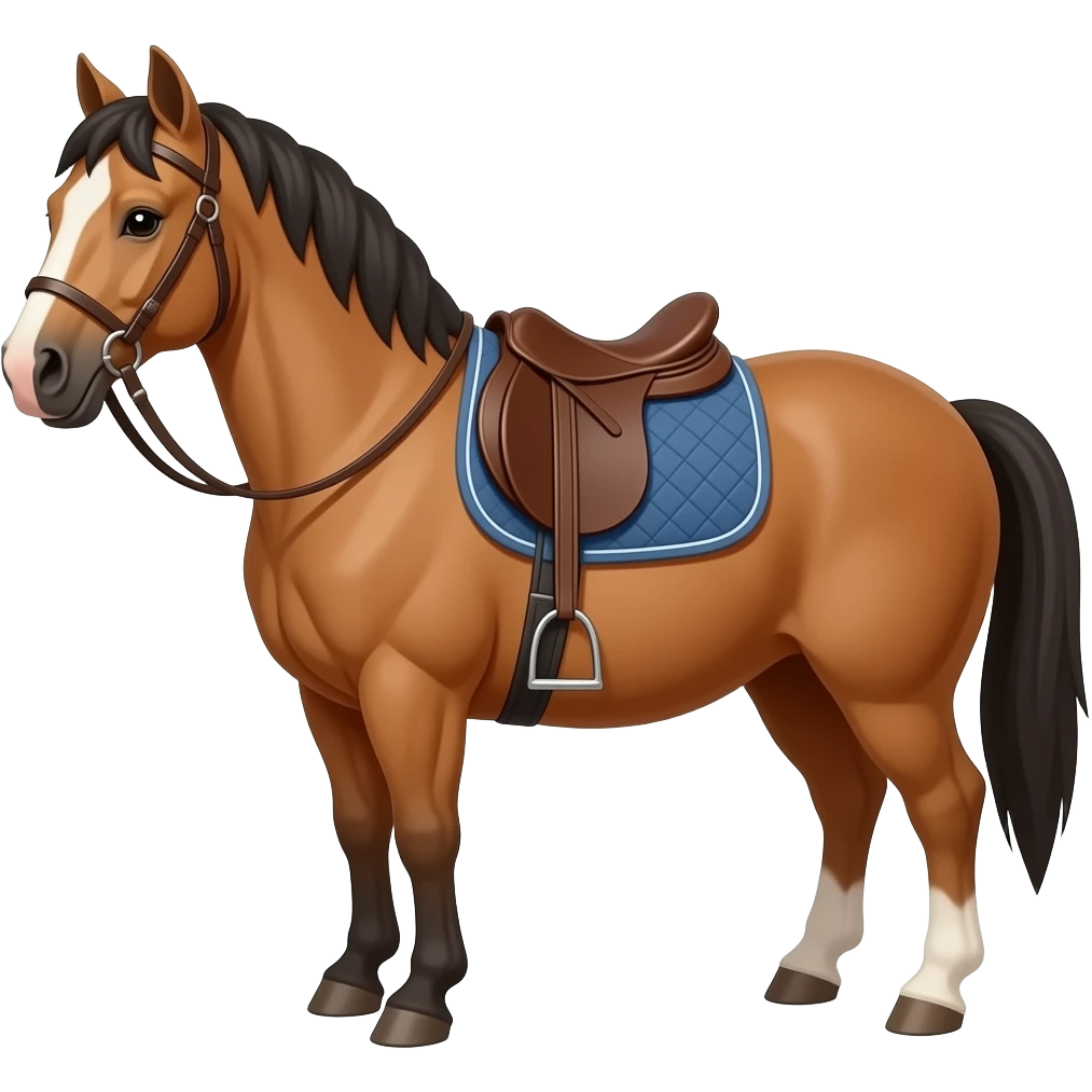 Tạo emoji từ ngựa xích thố béo emoji