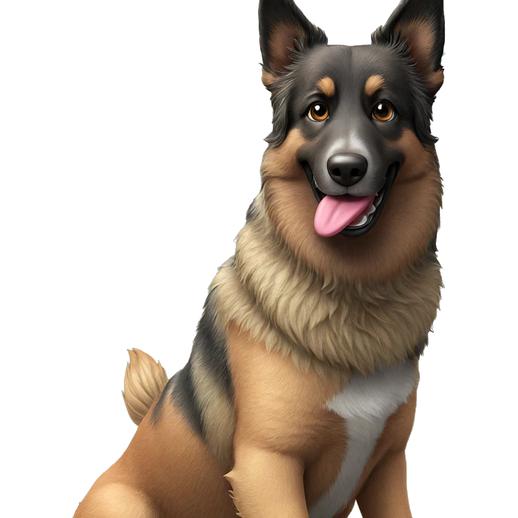 dog sticking out tongue outdoors emoji