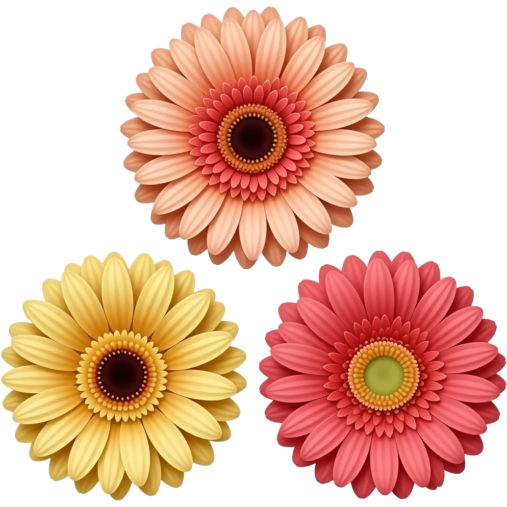3 gerbera only emoji