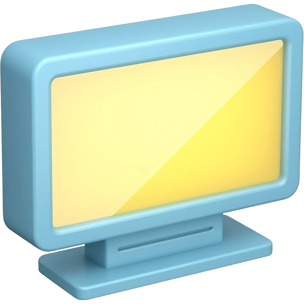 blue yellow Digital screens ads, transparent background inspired by pastel colour pallete emoji