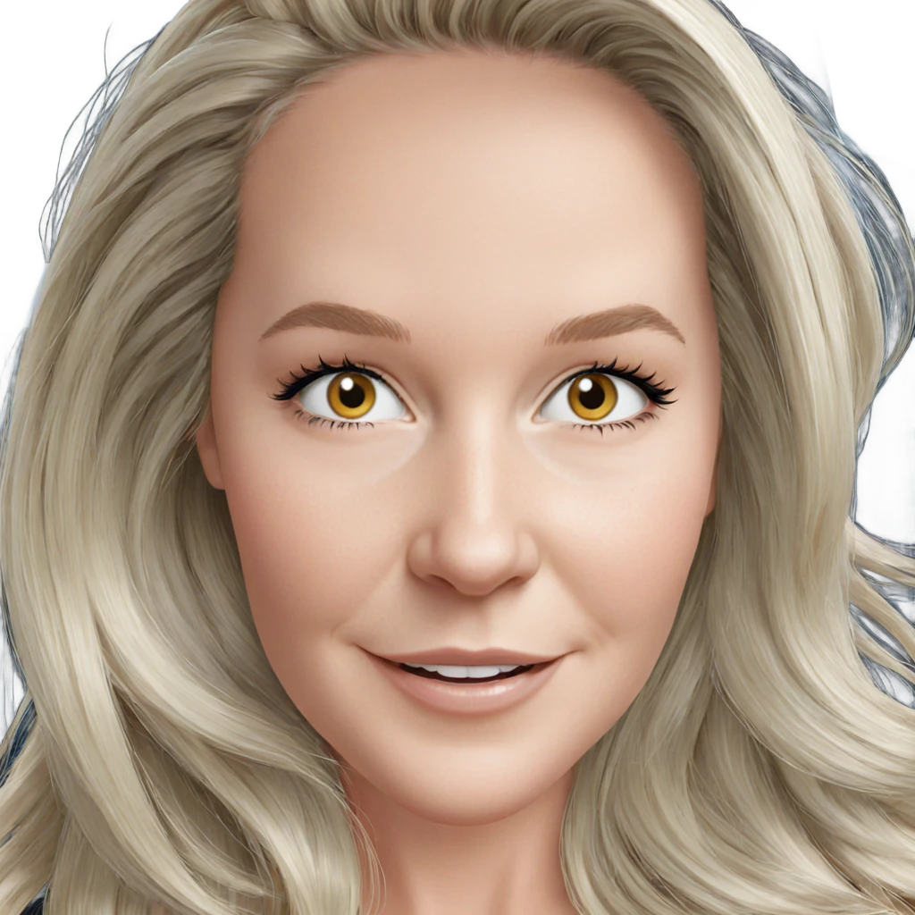 smiling girl with blonde hair emoji