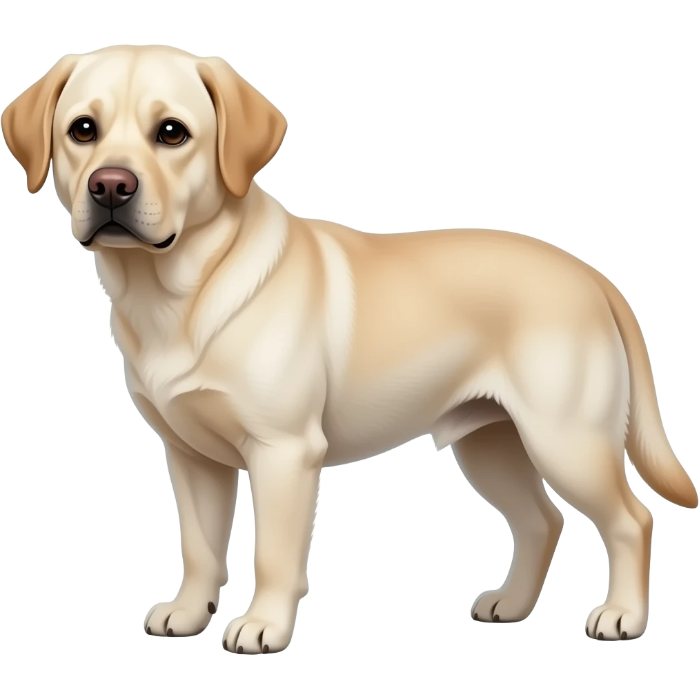 Silver Labrador emoji