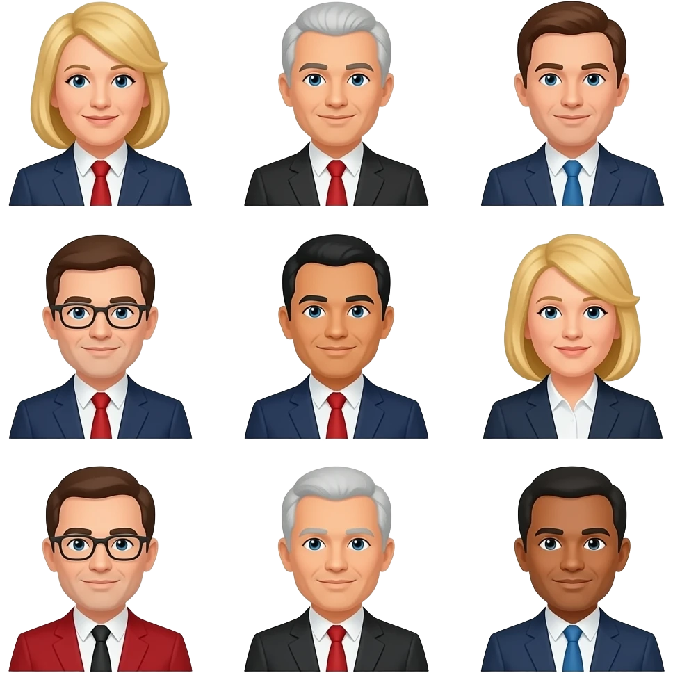 varios politicos emoji